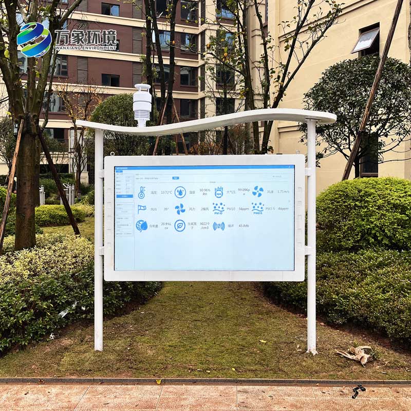 Integrated negative oxygen ion monitoring station - a weather station with full color screen display interface