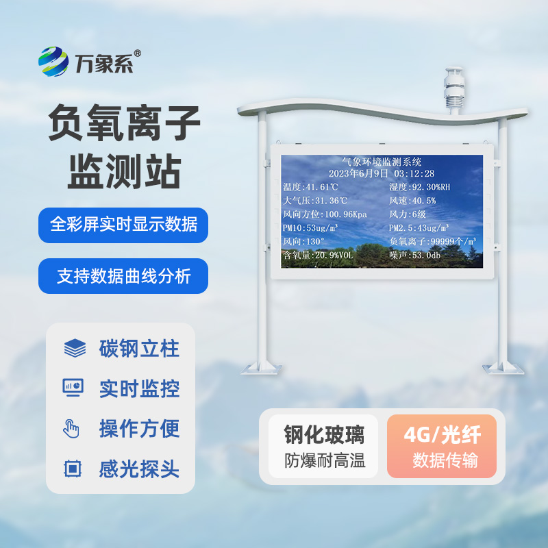 森林公园负氧离子监测站:守护森林空气,量化山野生态底气